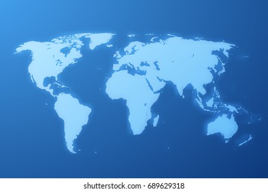 Blue world map background can be used for finance presentations, news backdrop, or corporate annual report. EPS10.