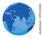 blue world planet earth icon