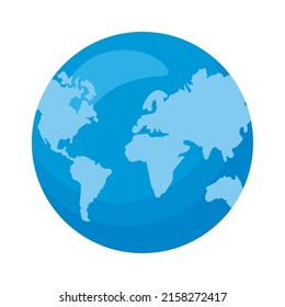 blue world planet earth icon