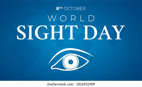 Blue World Sight Day Illustration Background