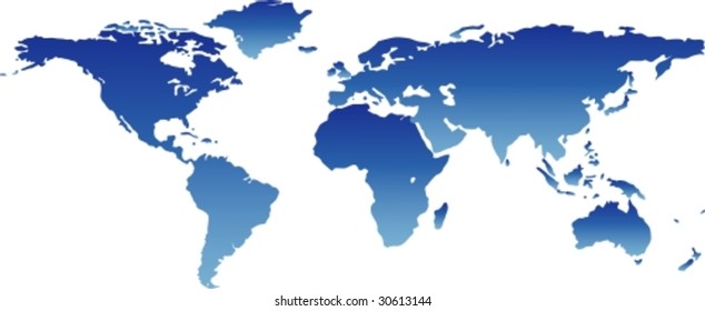 blue worldmap vector