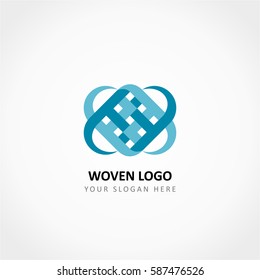 Blue Woven Logo