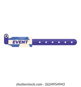 Blue wristband with a pattern indicating an event pass for concerts or festivals