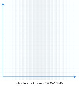 Blue  x axis and blue y axis on white backgroun 