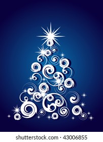 Blue xmas background