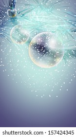 blue xmas vertical abstract background