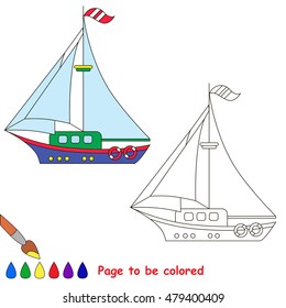 Download Yacht Coloring Page Images Stock Photos Vectors Shutterstock