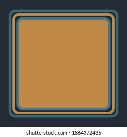Blue and yellow abstract background. Frame, vector.