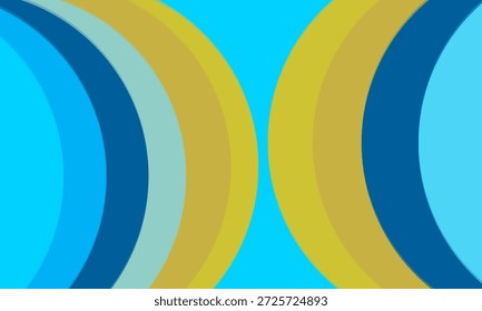 blau gelb abstrakten Hintergrund Überlappungsschicht auf hellen Raum mit fließenden Wellen Effekt Dekoration. Modernes Design Element Ausschnitt Stil Konzept für Web-Banner, Flyer, Karte oder Broschüre Abdeckung