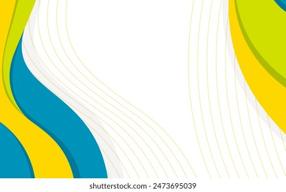 blue yellow abstract background wave line shape geometry. Design Banners. futuristic, corporate, poster, flayer, cover, banner