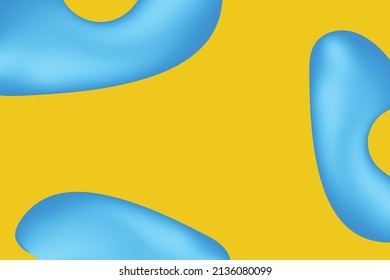 Fondo Del Líquido Del Resumen Del Amarillo Azul. Cartel de negocios de fondo de escritorio.