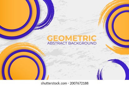 blue and yellow abstract geometric background. vector illustration.
