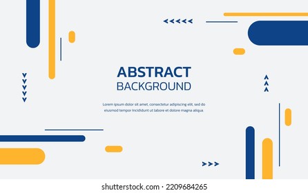 Blue and yellow abstract geometric background vector illustration