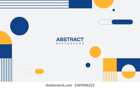 Blue and yellow abstract geometric background vector illustration