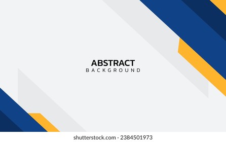 Ilustración del vector de fondo geométrico abstracto azul y amarillo