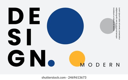 Blue and yellow abstract geometric background vector illustration