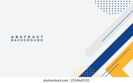 Ilustración vectorial de fondo geométrico abstracto azul y amarillo