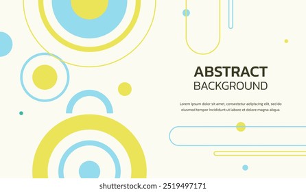 Ilustração do vetor de fundo geométrico abstrato azul e amarelo