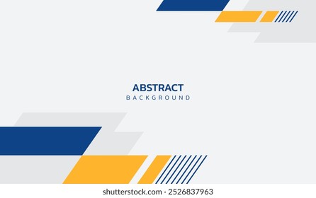 Blue and yellow abstract geometric background vector illustration