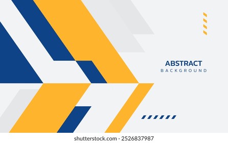 Blue and yellow abstract geometric background vector illustration