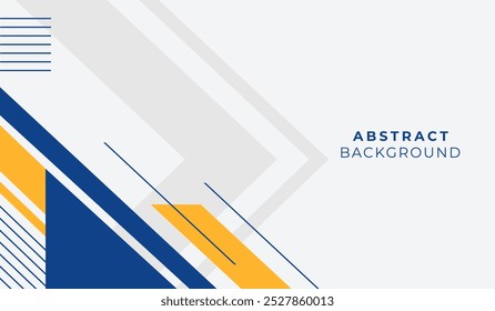Blue and yellow abstract geometric background vector illustration