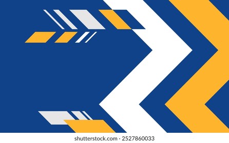 Ilustración vectorial de fondo geométrico abstracto azul y amarillo