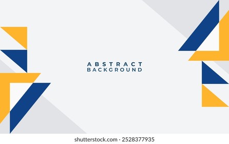 Blue and yellow abstract geometric background vector illustration