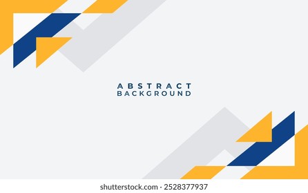 Ilustração do vetor de fundo geométrico abstrato azul e amarelo