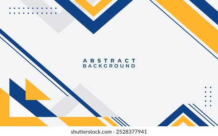 Blue and yellow abstract geometric background vector illustration