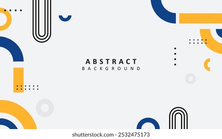 Blaue und gelbe abstrakte geometrische Hintergrund Vektorgrafik