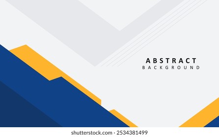 Blue and yellow abstract geometric background vector illustration
