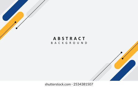 Ilustración vectorial de fondo geométrico abstracto azul y amarillo