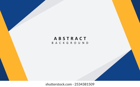 Ilustración vectorial de fondo geométrico abstracto azul y amarillo