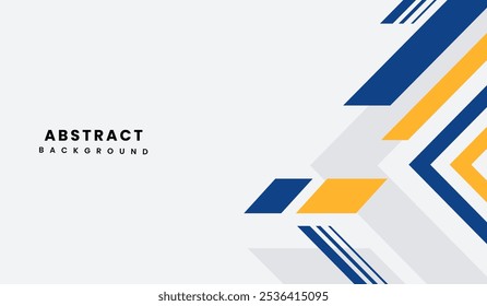 Ilustración vectorial de fondo geométrico abstracto azul y amarillo