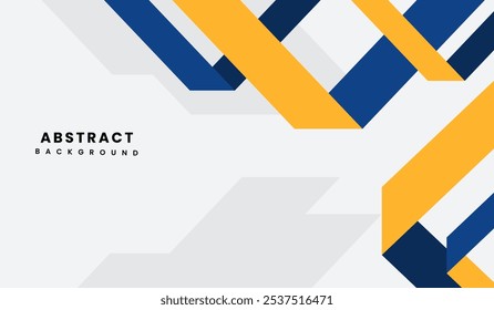 Ilustração do vetor de fundo geométrico abstrato azul e amarelo