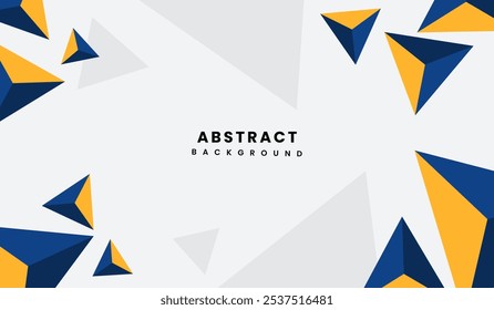 Blaue und gelbe abstrakte geometrische Hintergrund Vektorgrafik