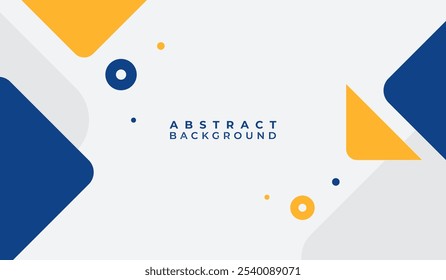 Blue and yellow abstract geometric background vector illustration