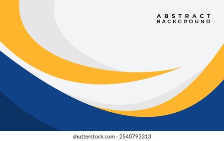 Ilustración vectorial de fondo geométrico abstracto azul y amarillo