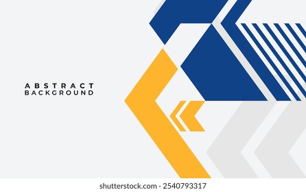 Blue and yellow abstract geometric background vector illustration