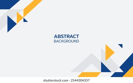 Blaue und gelbe abstrakte geometrische Hintergrund Vektorgrafik