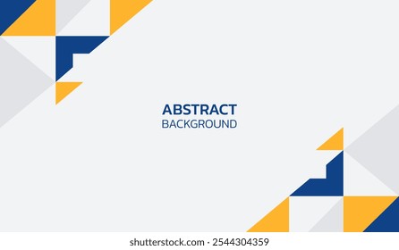 Ilustração do vetor de fundo geométrico abstrato azul e amarelo