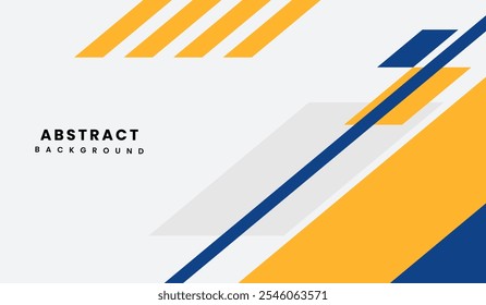 Blue and yellow abstract geometric background vector illustration