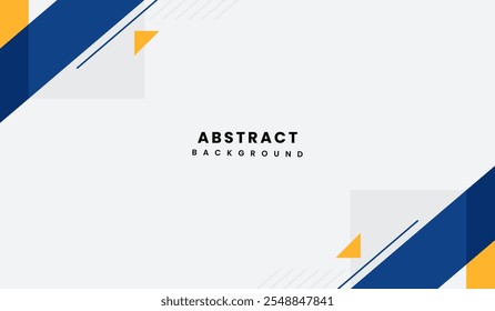 Blue and yellow abstract geometric background vector illustration