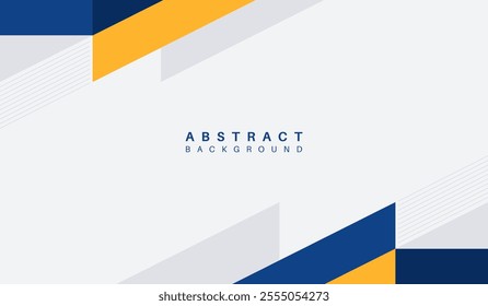 Blue and yellow abstract geometric background vector illustration