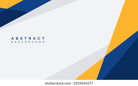 Blue and yellow abstract geometric background vector illustration