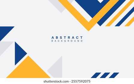 Blue and yellow abstract geometric background vector illustration