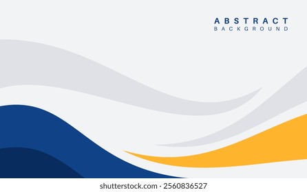 Blue and yellow abstract geometric background vector illustration
