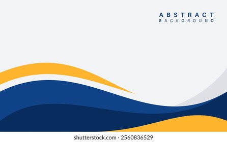 Blue and yellow abstract geometric background vector illustration