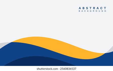 Blue and yellow abstract geometric background vector illustration