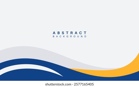 Blue and yellow abstract geometric background vector illustration